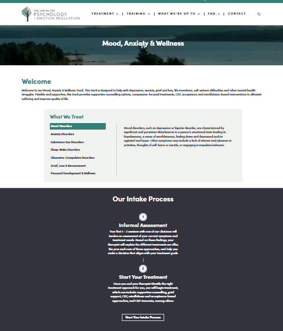screenshot of CPER Website