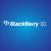 An animated GIF that shows the BlackBerry 10 Logo on a blue screen which fades into text reading Let's Do This