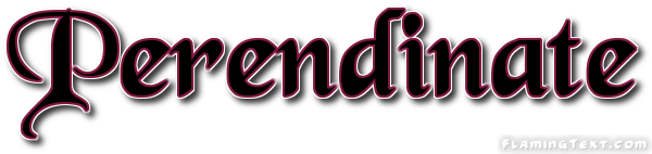 Stylized word Perendinate